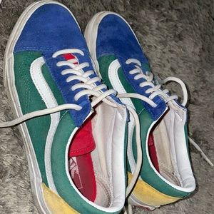 Colorful old school vans